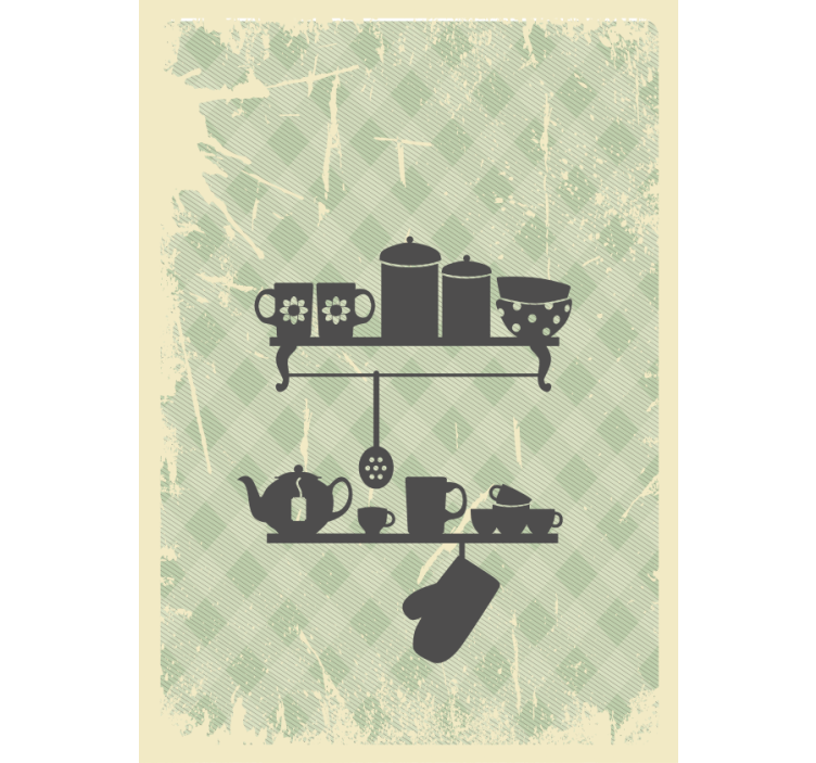 キッチン ブラインド キッチンの棚 - TENSTICKERS