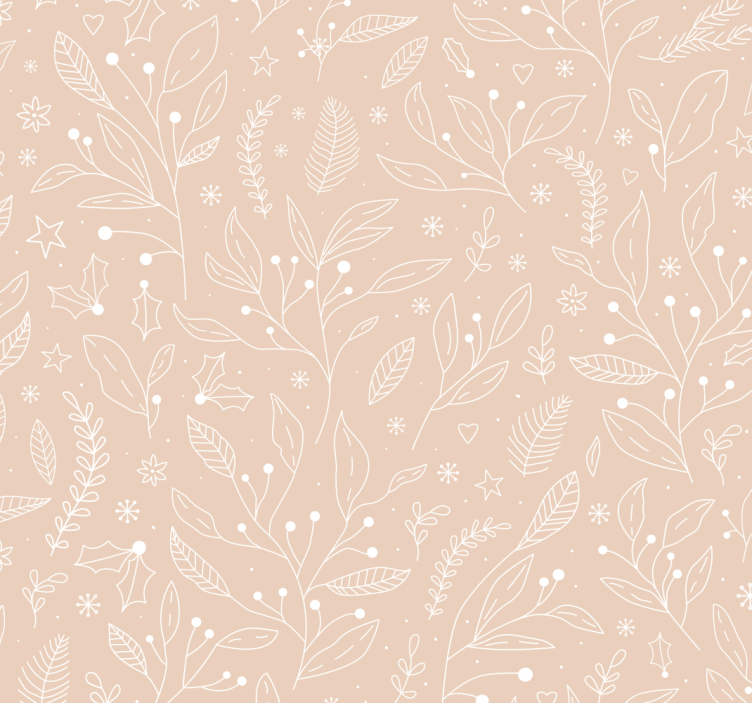 ブラインド ベージュ クリスマスの植物 - TENSTICKERS