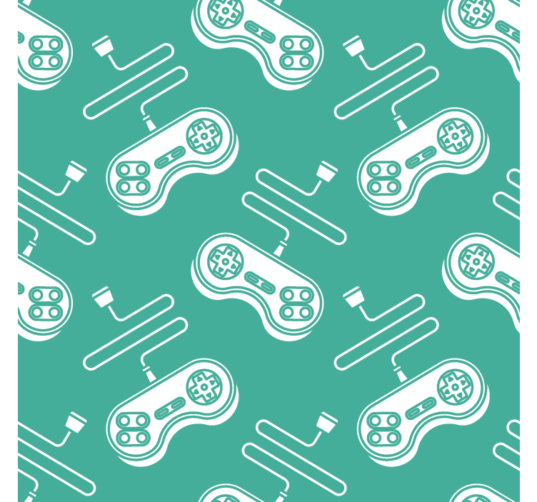 ブラインド オタク レトロな白いコントロールパターン - TENSTICKERS