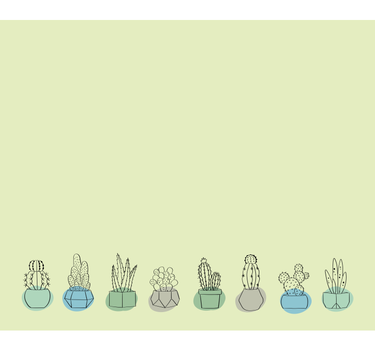 ブラインド カクタス 緑のツルニチニチソウ - TENSTICKERS