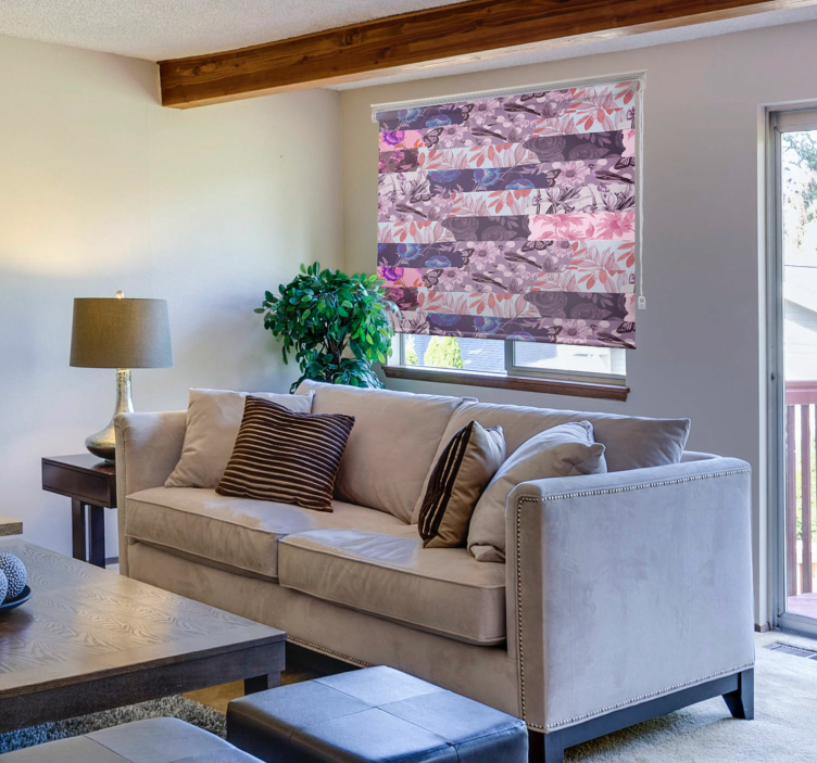 花のコラージュフラワーブラインド - TENSTICKERS