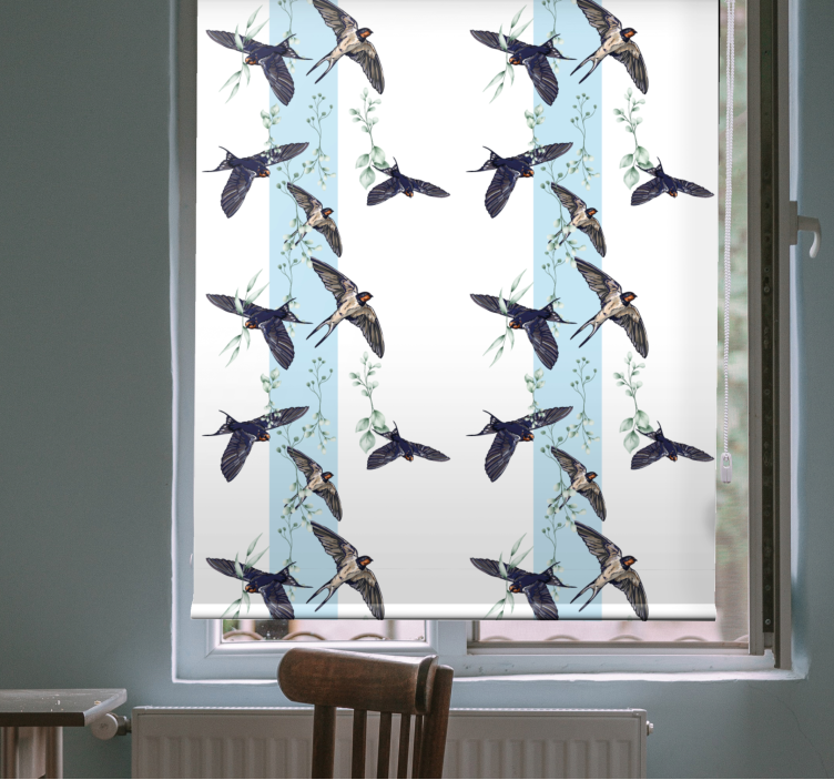 審美的な鳥のブラインド絵画 - TENSTICKERS