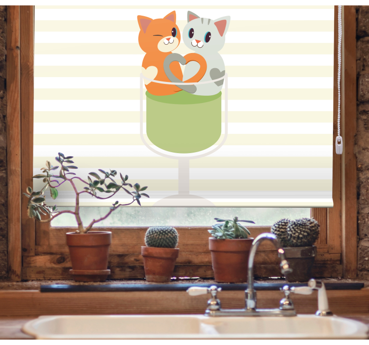 ブラインド 動物 可愛い猫の仲間 - TENSTICKERS