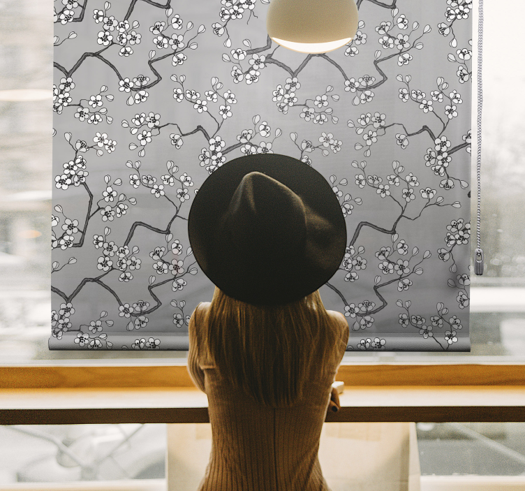 黒い枝ツリーブラインド - TENSTICKERS