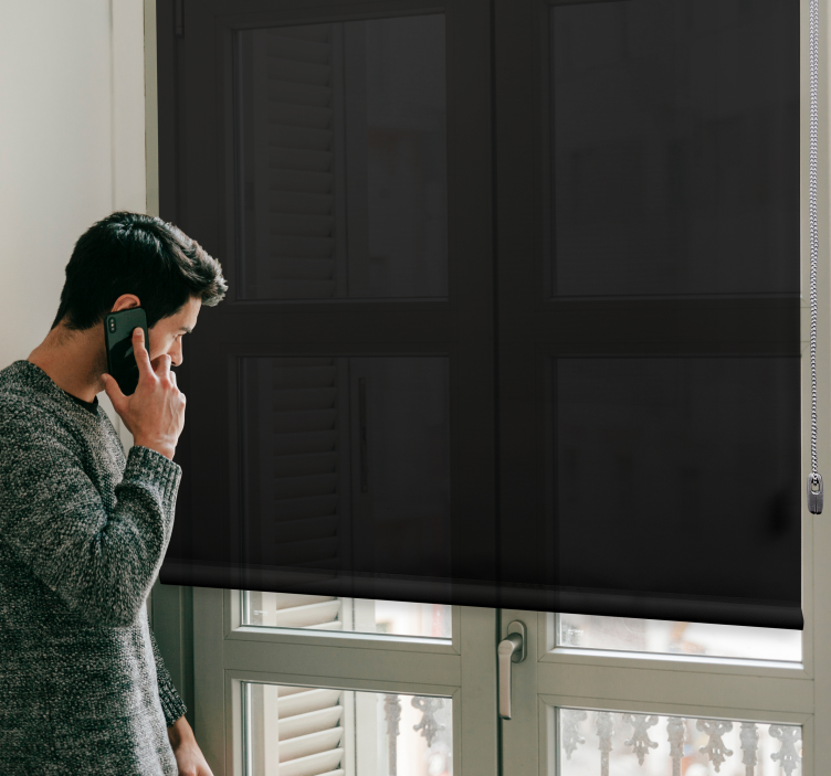 黒のモダンなブラインド - TENSTICKERS