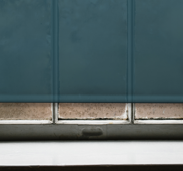 遮光ローラーブラインド深いティールのキャンバス - TENSTICKERS