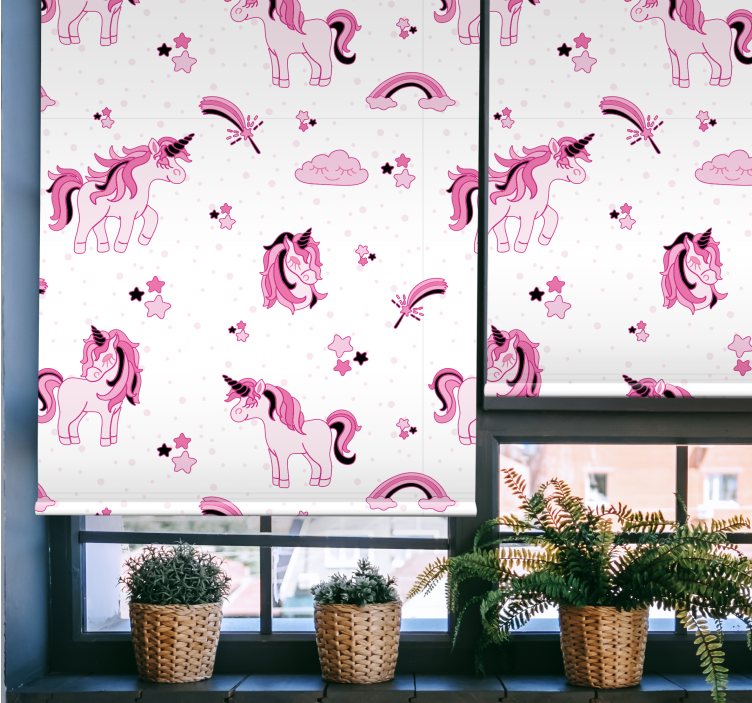 ブラインド 子供部屋 ユニコーンファンタジープリント - TENSTICKERS