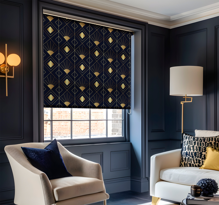 ブラインド エレガント アールデコ様式 - TENSTICKERS