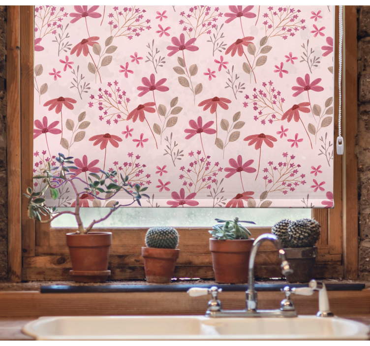 ブラインド 花や植物 植物のアレンジメントの喜び - TENSTICKERS