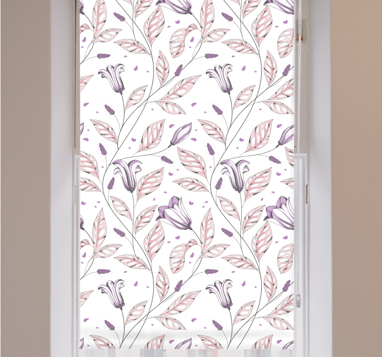 ブラインド 花や植物 植物の葉のモチーフ - TENSTICKERS