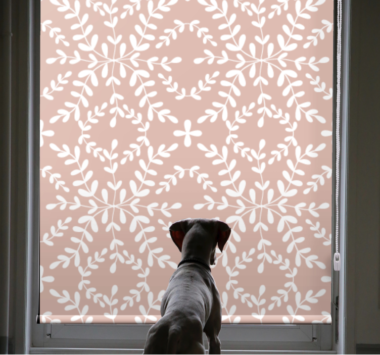 ブラインド 花や植物 ボタニカルリーフテーマ - TENSTICKERS