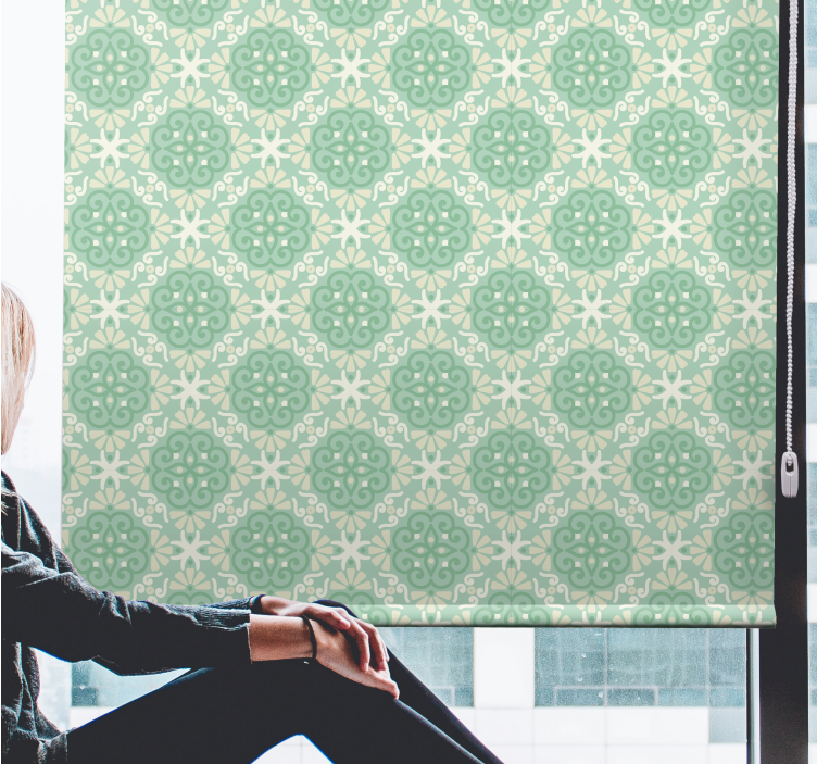 ブラインド より多くの花や植物 精巧な植物モチーフ - TENSTICKERS