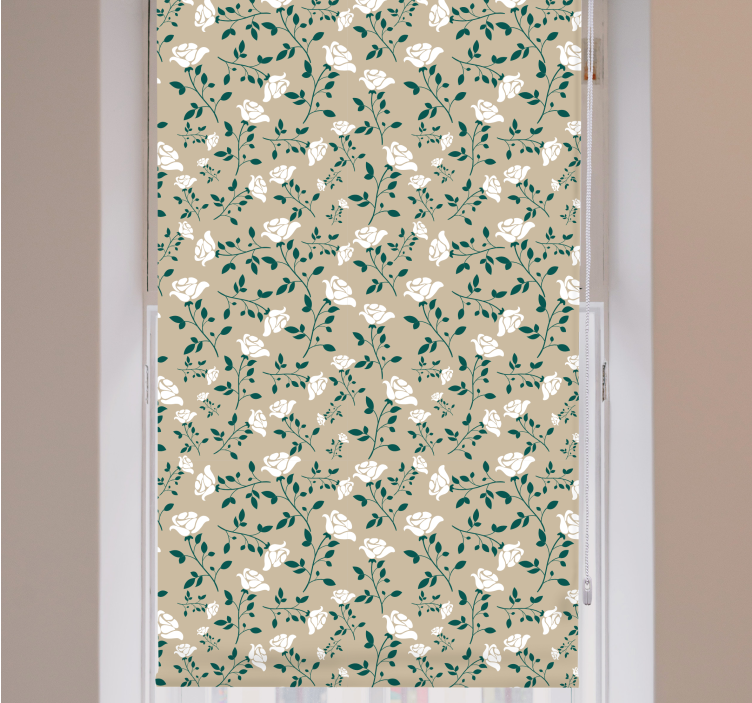 ブラインド 花や植物 穏やかな植物モチーフ - TENSTICKERS