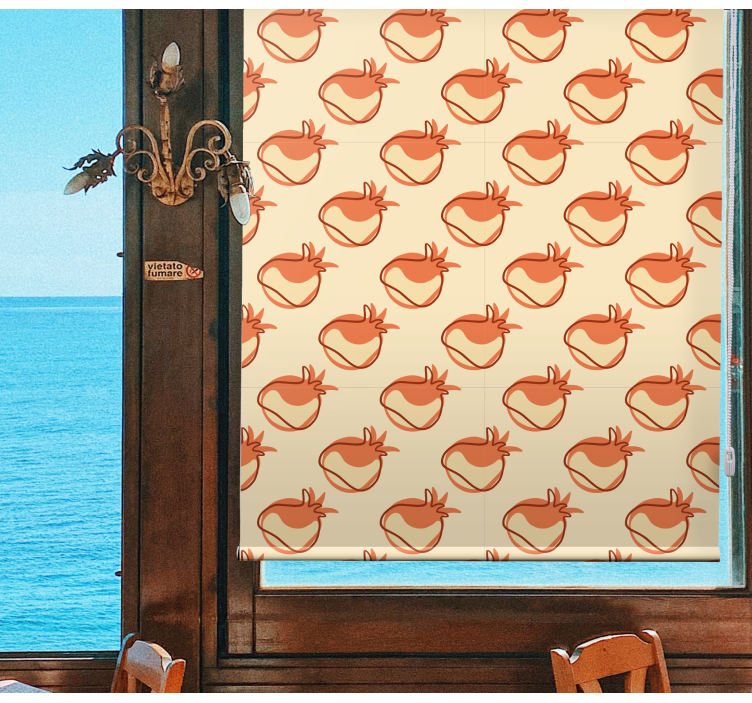 ブラインド 果物と野菜 ベージュの野菜柄 - TENSTICKERS