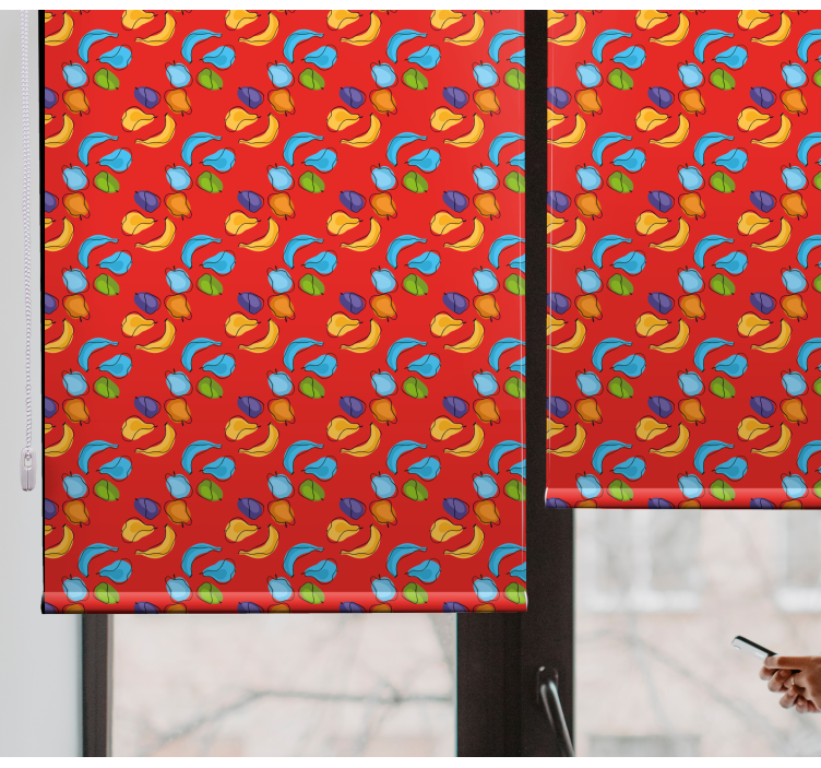 ブラインド 果物と野菜 活き活きとした果物の組成 - TENSTICKERS