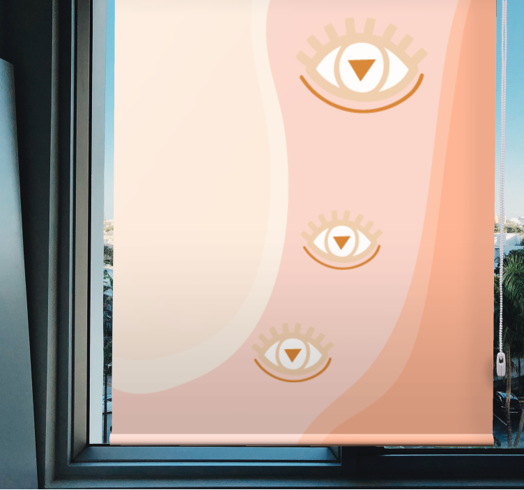 ブラインド オリジナル やわらかな波の中の目 - TENSTICKERS