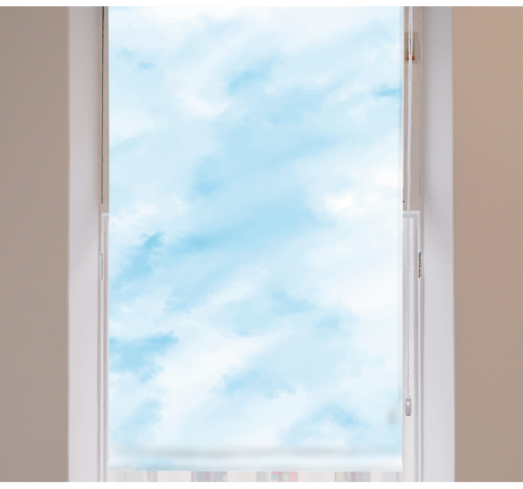 ブラインド 雲 青いぼやけた空 - TENSTICKERS