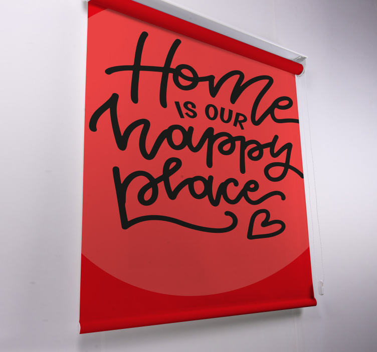 かわいい黒いテキストのリビングルームブラインド - TENSTICKERS