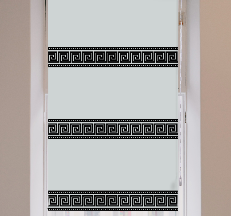 ブラインド エレガント 幾何学的な黒のパターン - TENSTICKERS