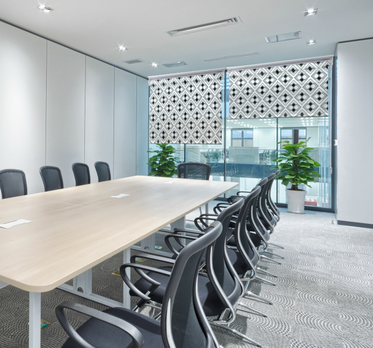 エレガントな幾何学模様のモダンなブラインド - TENSTICKERS