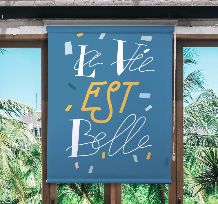 エレガントなテキストマスターベッドルームブラインド - TENSTICKERS