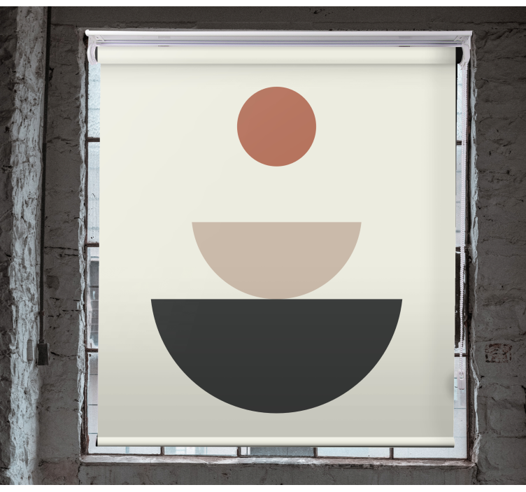 噴水抽象幾何学アートブラインド絵画 - TENSTICKERS