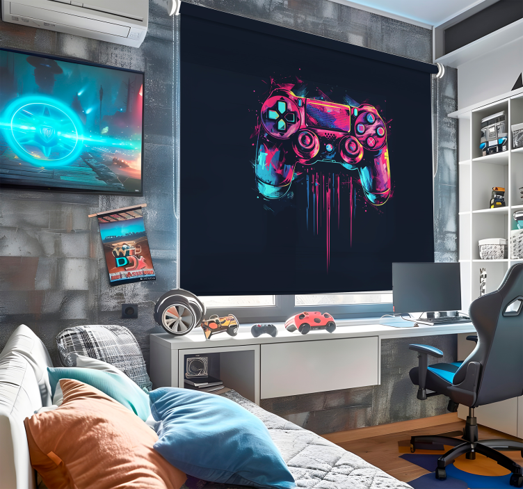 ブラインド オタク 青とピンクのコントロール - TENSTICKERS