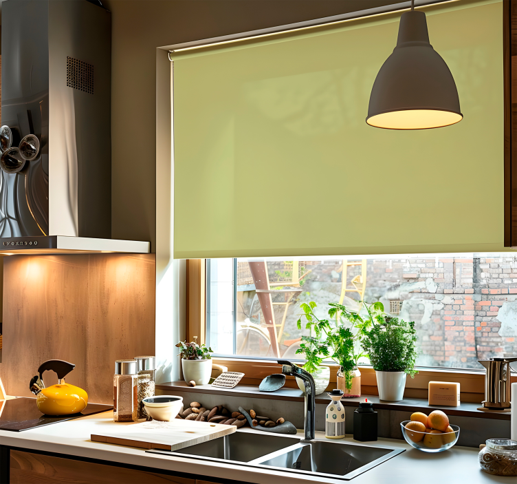 ブラインド 緑 フラットオリーブ色 - TENSTICKERS