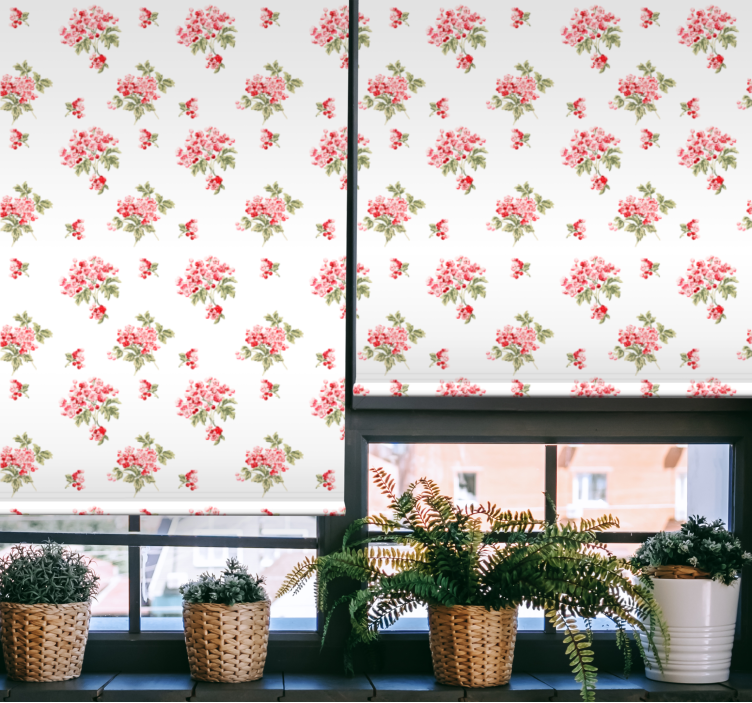 リビング カーテン ブラインド ヴィンテージエレガントアレンジ - TENSTICKERS