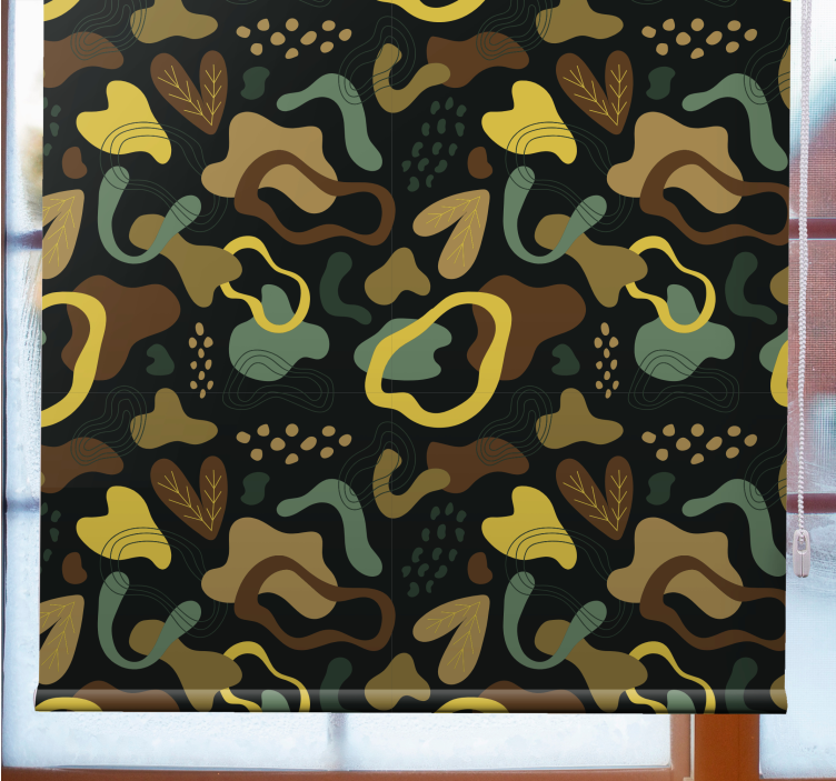 ブラインド テクスチャとパターン 抽象的な葉の形状 - TENSTICKERS