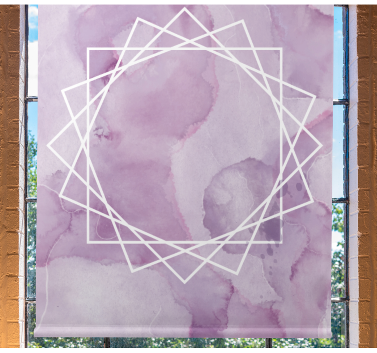 ブラインド テクスチャとパターン アクアレラ エレガント スター - TENSTICKERS