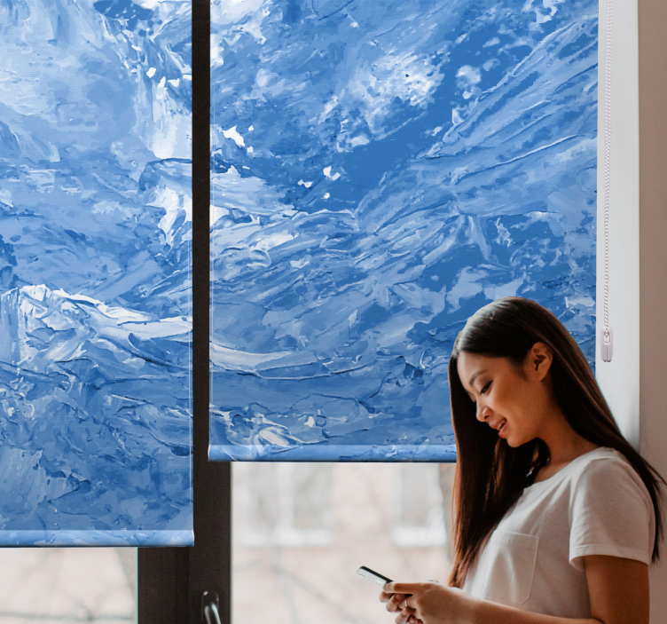 ブラインド テクスチャとパターン 海の波模様 - TENSTICKERS