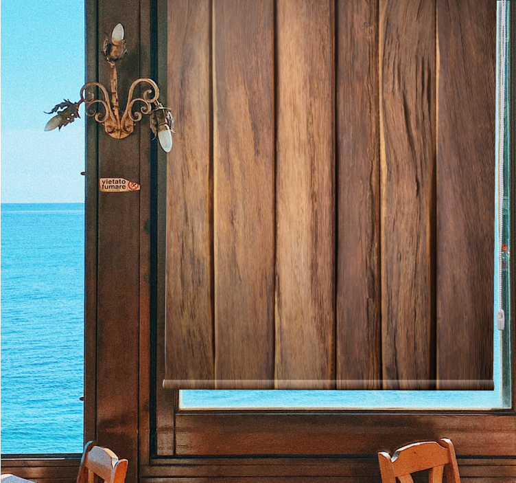 ブラインド テクスチャとパターン木目調パネル - TENSTICKERS