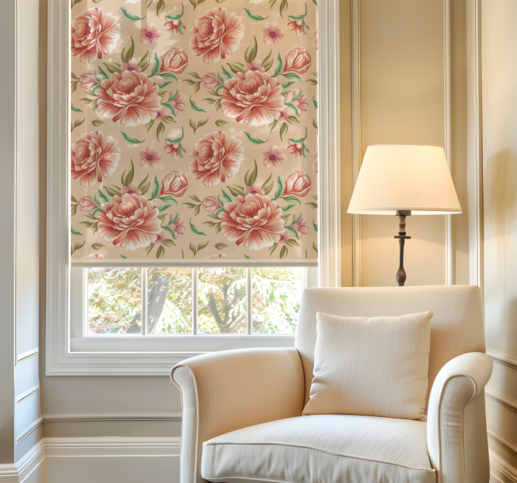 ブラインド ロマンチック クラシックな花束 - TENSTICKERS