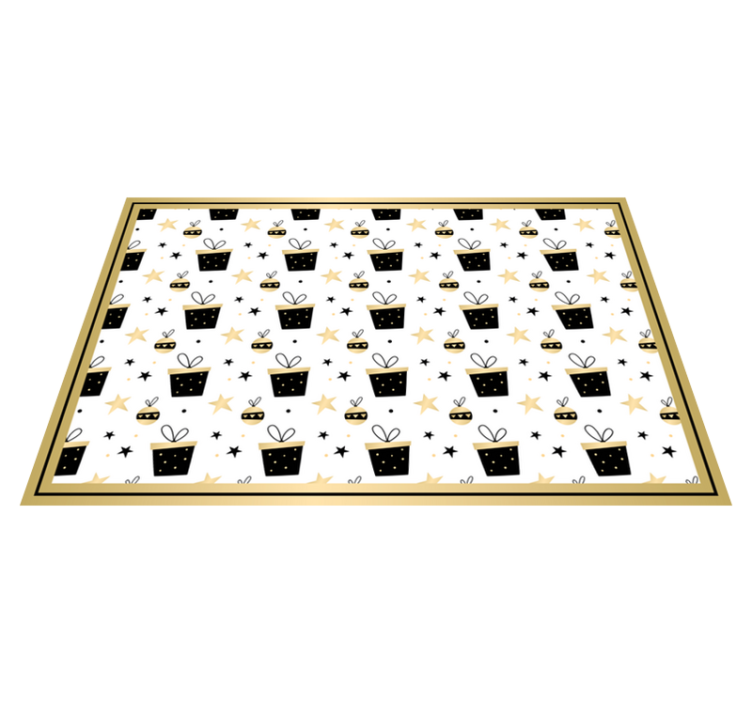 クリスマス ランチョン マット お祝いのギフト柄 - TENSTICKERS