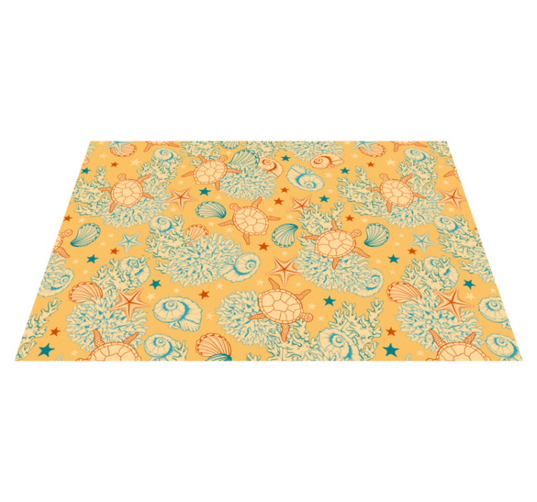 オリジナル ランチョンマット シェルパターン食器 - TENSTICKERS