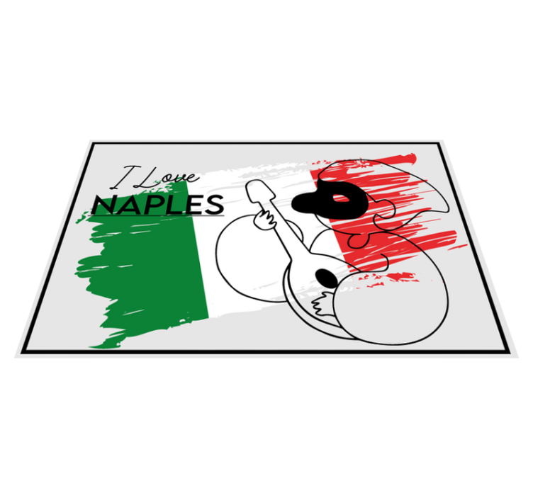 引用 ランチョンマット ナポリデザインが大好き - TENSTICKERS