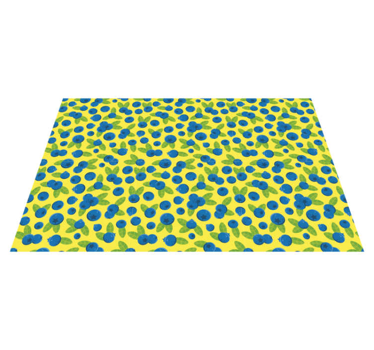 オリジナル ランチョンマット カラフルブルーベリーパターン - TENSTICKERS