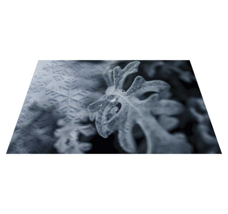 ランチョン マット 柄 エレガントな雪の結晶パターン - TENSTICKERS