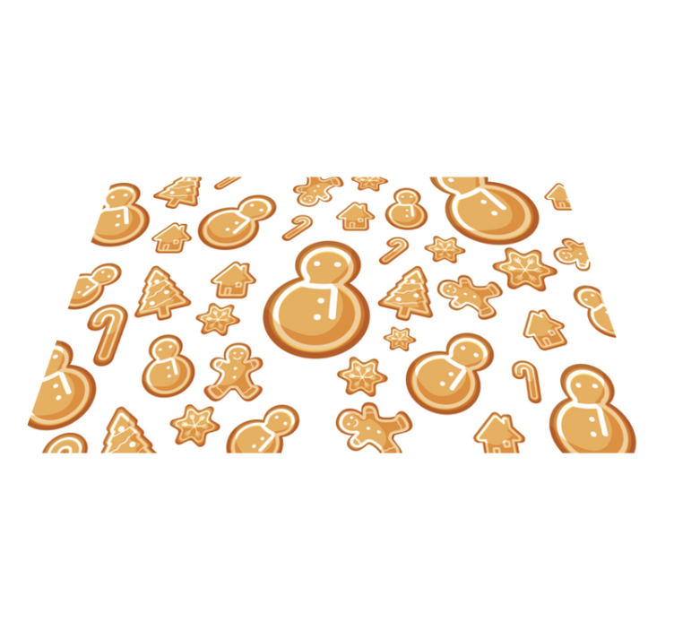 クリスマス ランチョン マット お祝いのホリデーシェイプ - TENSTICKERS