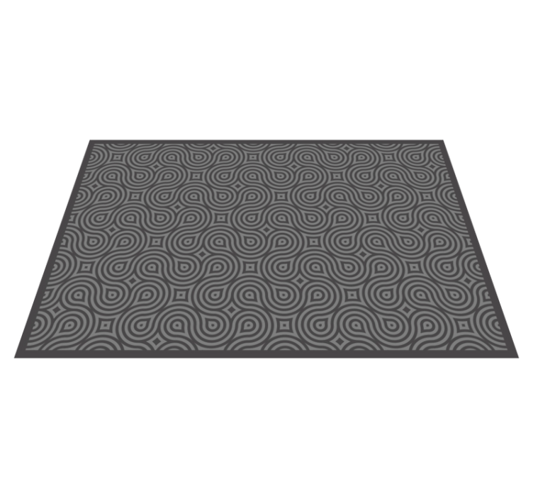 ランチョン マット 柄 抽象渦巻きパターン - TENSTICKERS