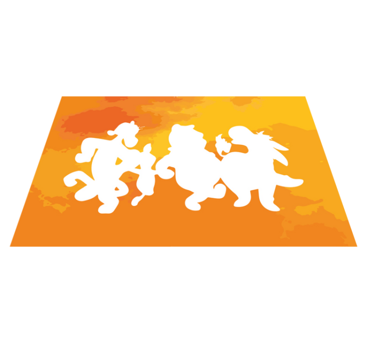 ランチョンマット 子供 キャラクターシルエット - TENSTICKERS