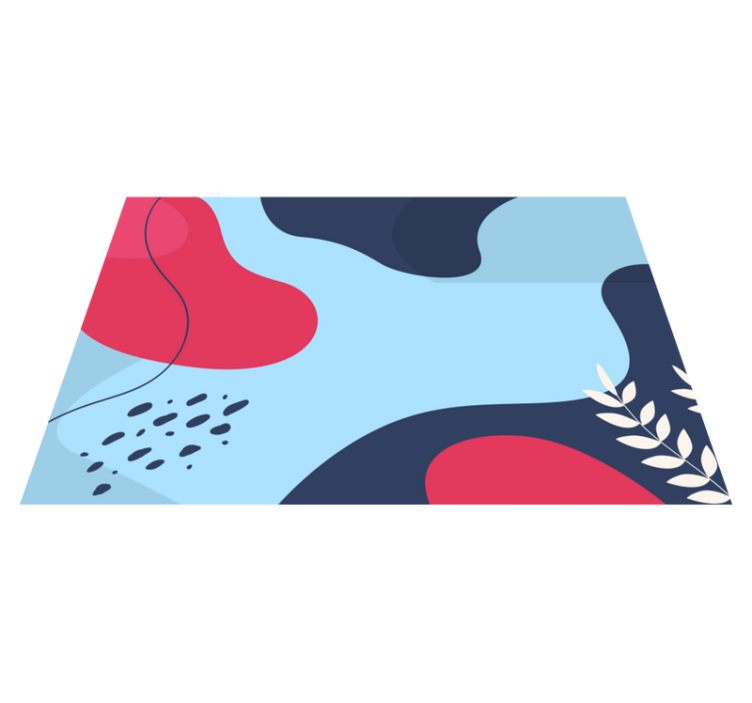 オリジナル ランチョンマット カラフルな抽象形状 - TENSTICKERS