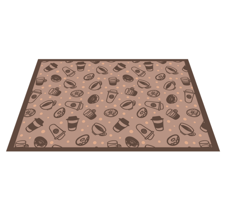 オリジナル ランチョンマット コーヒーカップ柄 - TENSTICKERS