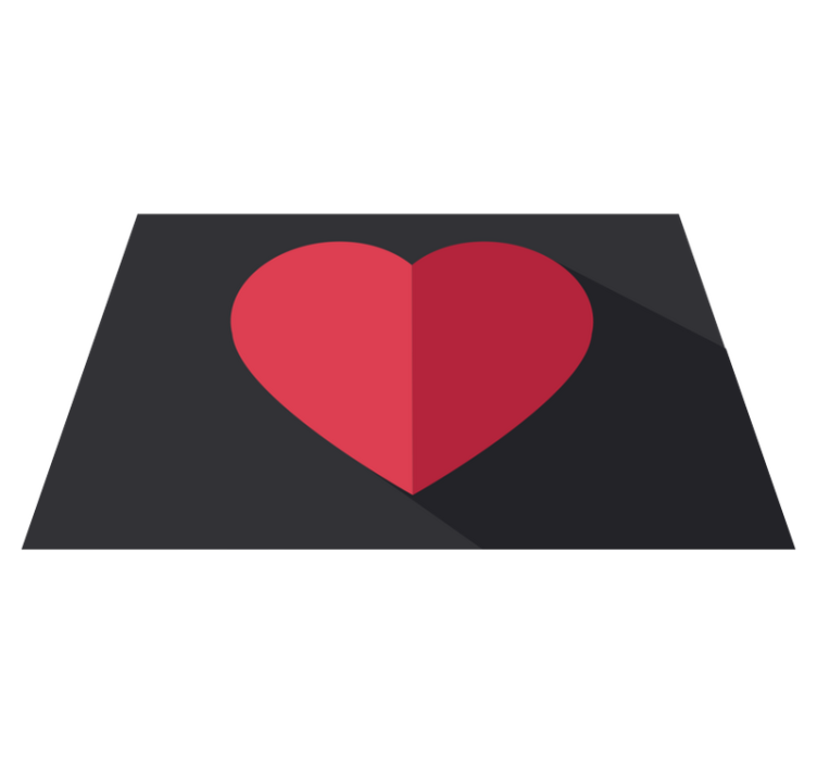 オリジナル ランチョンマット ハート型アクセント - TENSTICKERS