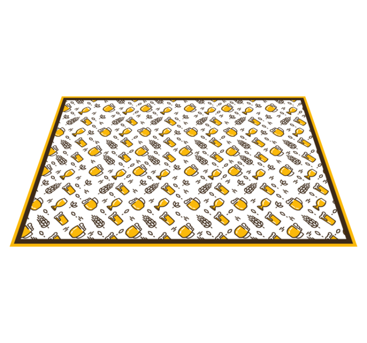 ビールジョッキモダンランチョンマット - TENSTICKERS