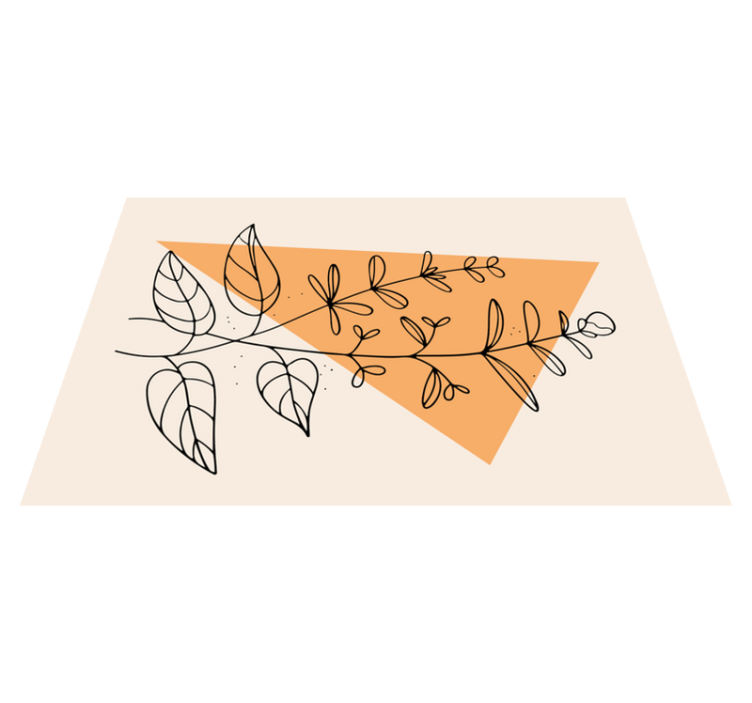 オリジナル ランチョンマット フローラル アブストラクト デザイン - TENSTICKERS