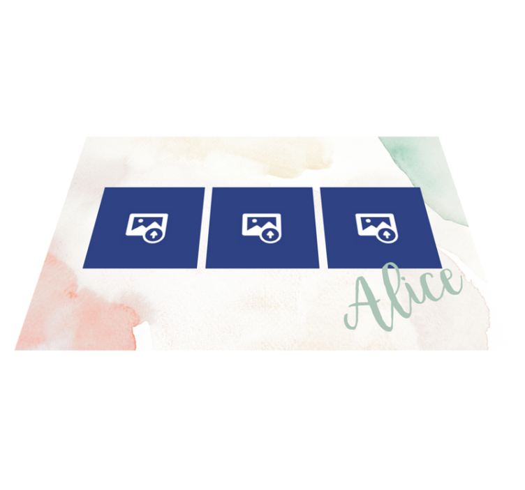 オリジナル ランチョンマット 写真思い出ディスプレイ - TENSTICKERS