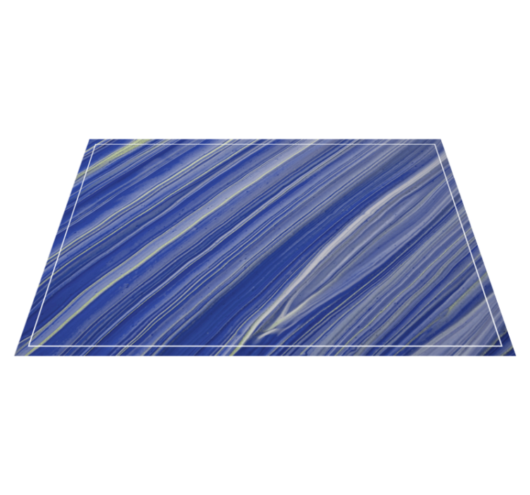 ネイビーの大理石のエレガントなランチョンマット - TENSTICKERS