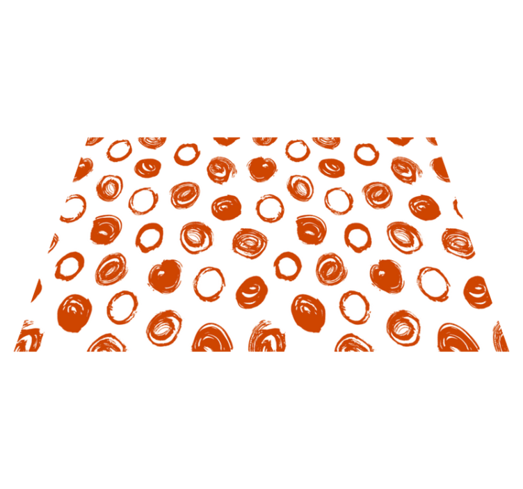 ランチョン マット 柄 サークラーブラシストロークパターン - TENSTICKERS